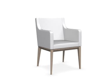 BESS - Leather easy chair with armrests (Request Info).
