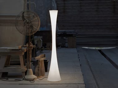 BICONICA POL - Polyethylene floor lamp with dimmer (Request Info).