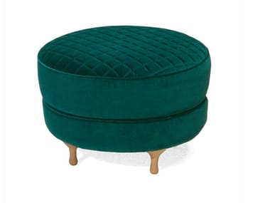 BIG MAMA - Upholstered fabric footstool (Request Info).
