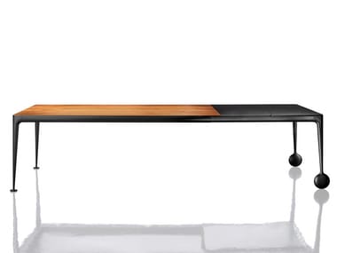 BIG WILL - Extending aluminium table with castors (Request Info).