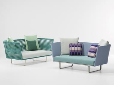 BITTA - 2 seater fabric garden sofa (Request Info).