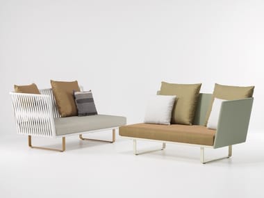 BITTA - 2 seater modular fabric garden sofa (Request Info).