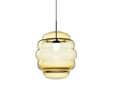 BLIMP - Handmade crystal pendant lamp (Request Info).