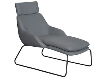 BLUE - Upholstered fabric Chaise longue (Request Info).