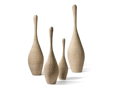 BOLLA S/M/L/XL - Woven wicker floor lamp (Request Info).