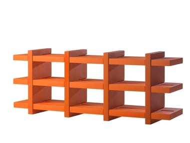 BOOKY - Open polyethylene bookcase (Request Info).