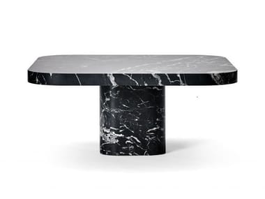 BOW COFFEE TABLE NO. 3 MARBLE - Square marble coffee table (Request Info).
