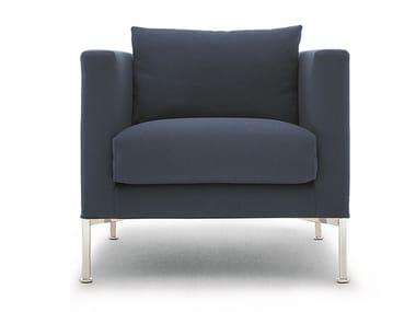 BOX - Fabric armchair with armrests (Request Info).