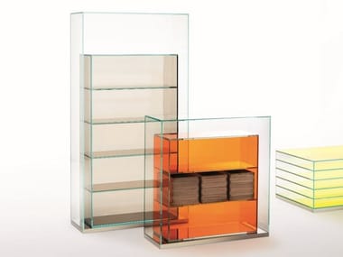 BOXINBOX - Freestanding crystal bookcase (Request Info).