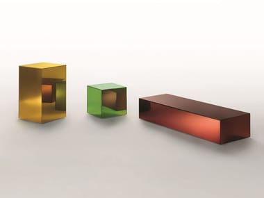 BOXY - Coffee table with light with castors (Request Info).