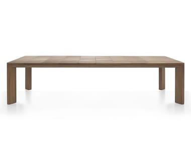 BRICK - Extending teak garden table (Request Info).