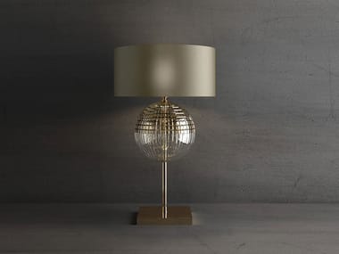 BRIGITTA - Indirect light crystal and metal table lamp (Request Info).