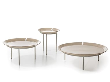 BRISE 53/54/56 - Round steel garden side table (Request Info).