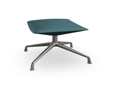 CAPRI LOUNGE RS1697 - Swivel upholstered footstool with 4-spoke base (Request Info).