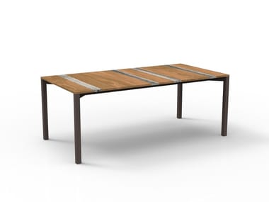 CASILDA - Rectangular wooden garden table (Request Info).