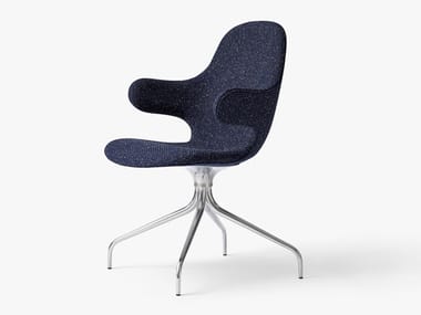 CATCH JH2 - Upholstered trestle-based chair with armrests (Request Info).
