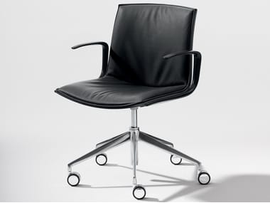 CATIFA UP - Swivel chair with 5-spoke base with castors (Request Info).
