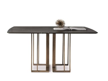 CHARLIE - Square marble dining table (Request Info).