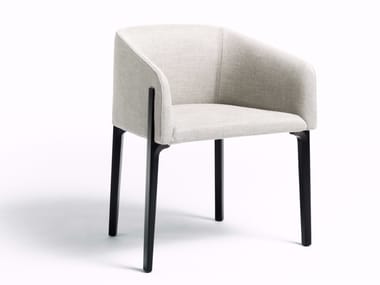 CHESTO - Fabric chair with removable cover with armrests (Request Info).