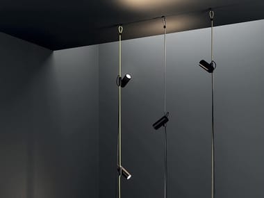 CIMA - LED swivel pendant lamp with electrical outlets (Request Info).