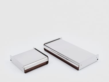 CITERA - Stainless steel and wood storage box (Request Info).