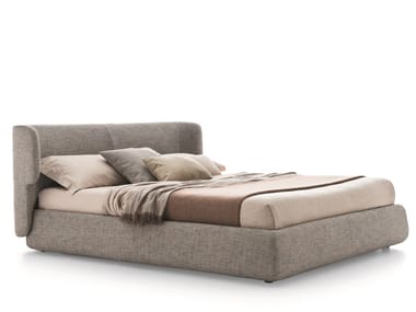 CLAIRE - Fabric storage bed with upholstered headboard (Request Info).