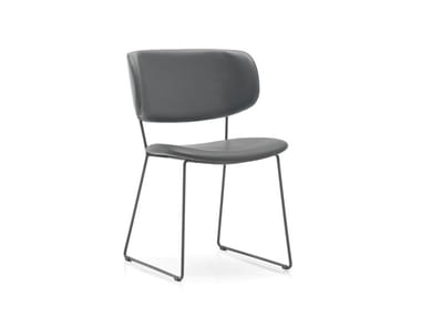 CLAIRE M - Upholstered leather chair (Request Info).