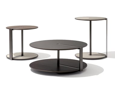 CLAMP - Round metal coffee table (Request Info).