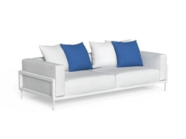 CLEOSOFT-ALU - 3 seater fabric garden sofa (Request Info).