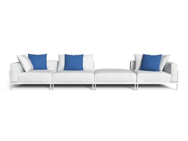 CLEOSOFT-ALU - Sectional fabric garden sofa (Request Info).
