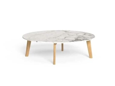 CLEOSOFT-WOOD - Round marble coffee table (Request Info).