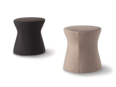 CLESSIDRA - Upholstered fabric pouf (Request Info).