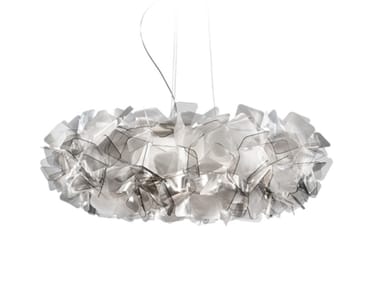 CLIZIA FUM? LARGE - Lentiflex¢ç and Cristalflex Fum?¢ç LED pendant lamp (Request Info).