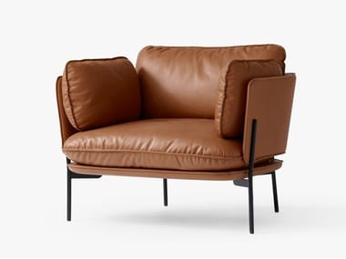 CLOUD LN1 - Leather or fabric armchair (Request Info).