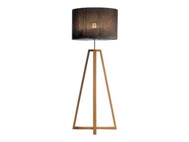 CLUB LOUNGE - LED teak floor lamp.