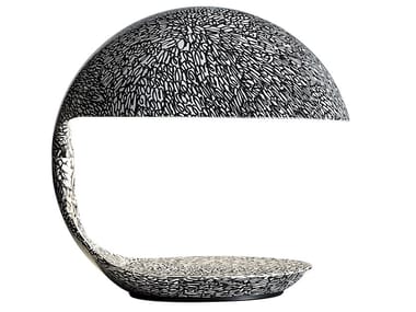 COBRA TEXTURE - A. FEMIA & A. SIMONY - Swivel resin table lamp (Request Info).