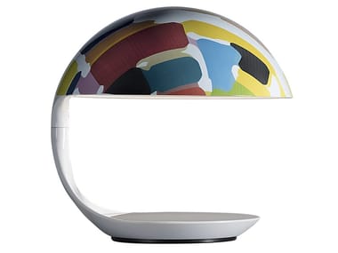 COBRA TEXTURE - MICHEL BOUQUILLON - Swivel resin table lamp (Request Info).
