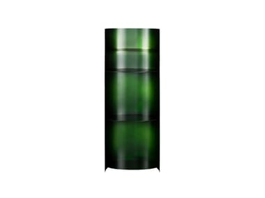 COMO MEDIUM - Open wall-mounted powder coated aluminium bookcase (Request Info).
