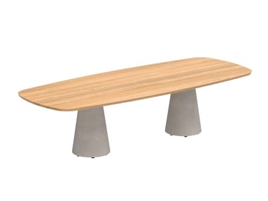 CONIX - Rectangular teak garden table (Request Info).