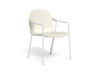 CORAL - Fabric garden chair with armrests (Request Info).