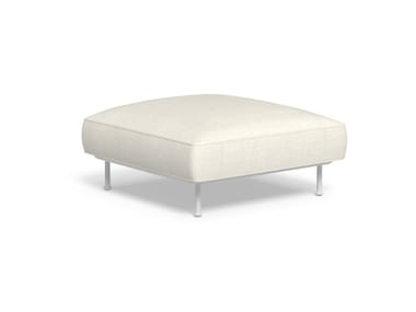 CORAL - Square fabric garden pouf with removable cover (Request Info).