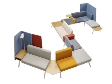 CORALS SEATING - Sectional modular fabric sofa (Request Info).