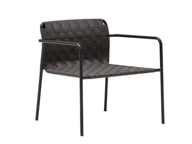 COSTA BU0279 - Stackable aluminium easy chair with armrests (Request Info).