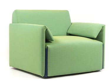 COSTUME - Fabric armchair with removable cover with armrests (Request Info).