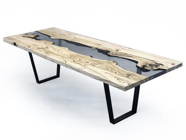 CREEK CHESTNUT - Rectangular dining table (Request Info).