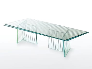CROSSING - Rectangular crystal table (Request Info).
