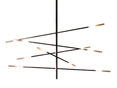 CROSSROAD - Painted metal pendant lamp (Request Info).