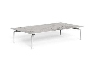 CRUISE ALU - Rectangular porcelain stoneware coffee table (Request Info).