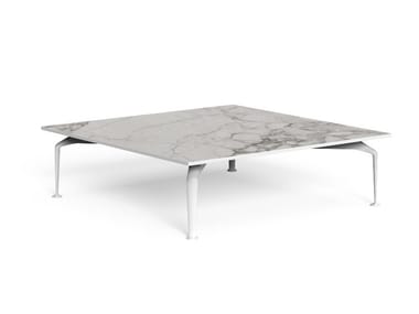 CRUISE ALU - Square porcelain stoneware coffee table (Request Info).