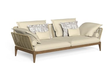 CRUISE TEAK - 3 seater fabric garden sofa (Request Info).